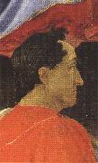 Sandro Botticelli Mago wearing a red mantle (mk36) oil painting artist